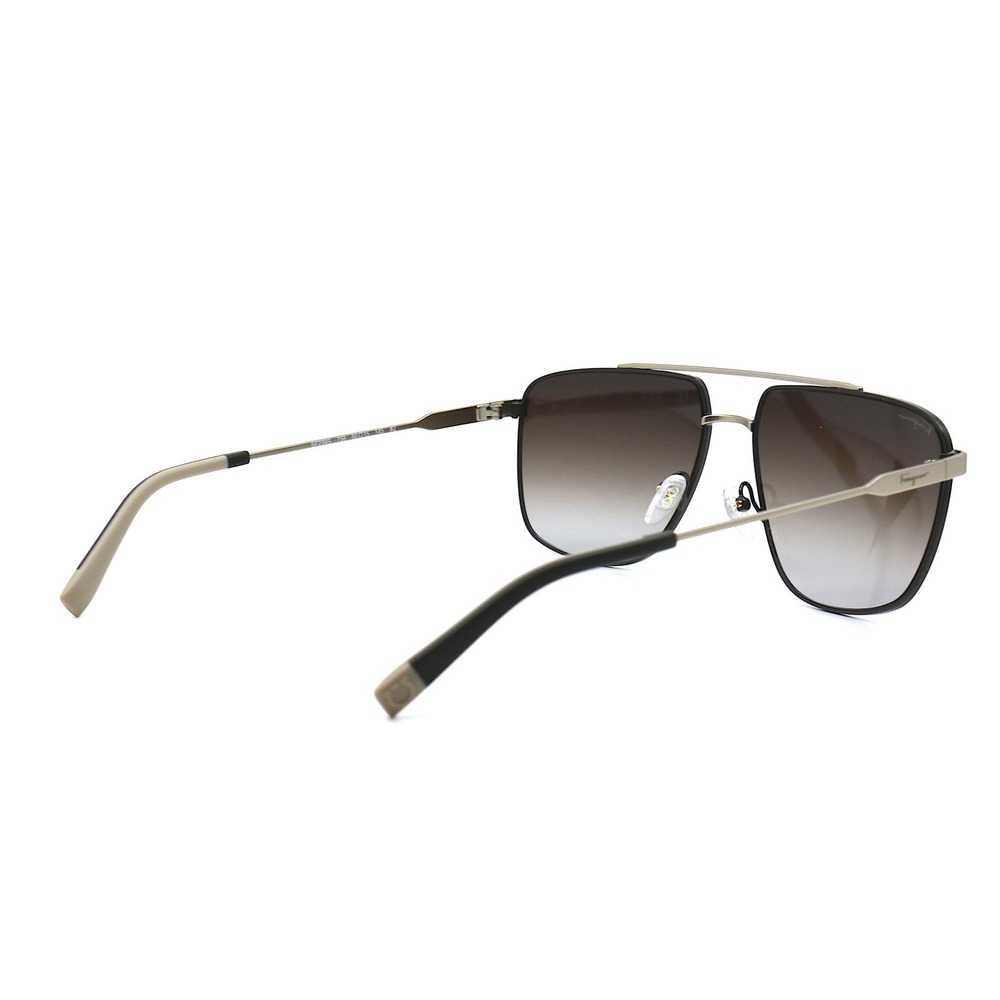 FERRAGAMO SF239S 758 GREEN/SILVER BROWN GRADIENT AVIATOR AUTHENTIC SUNGLASSES - Picture 5 of 10